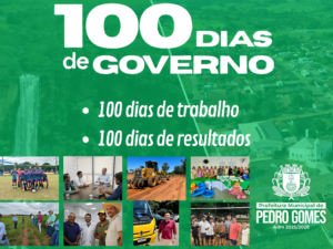 Leia mais sobre o artigo Prefeito Delegado Murilo presta contas em live pelos 100 dias de gestão em Pedro Gomes.