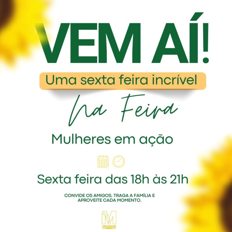 Leia mais sobre o artigo Venha prestigiar a Feira “Mulheres em Ação RV”!
