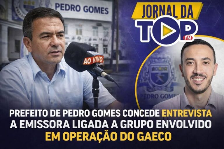 Leia mais sobre o artigo Prefeito de Pedro Gomes(MS) concede entrevista a emissora ligada a grupo envolvido em operação do Gaeco