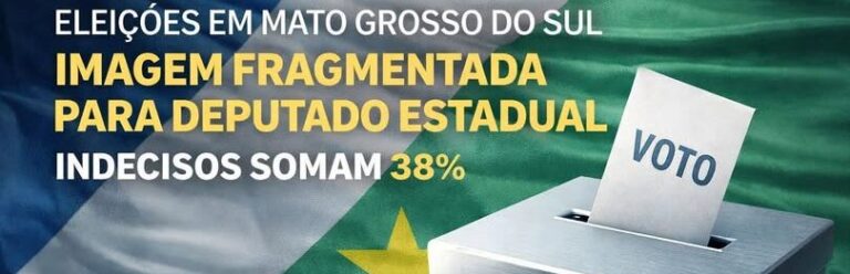 Leia mais sobre o artigo Pesquisa aponta cenário pulverizado para deputado estadual em Mato Grosso do Sul; indecisos somam 38%