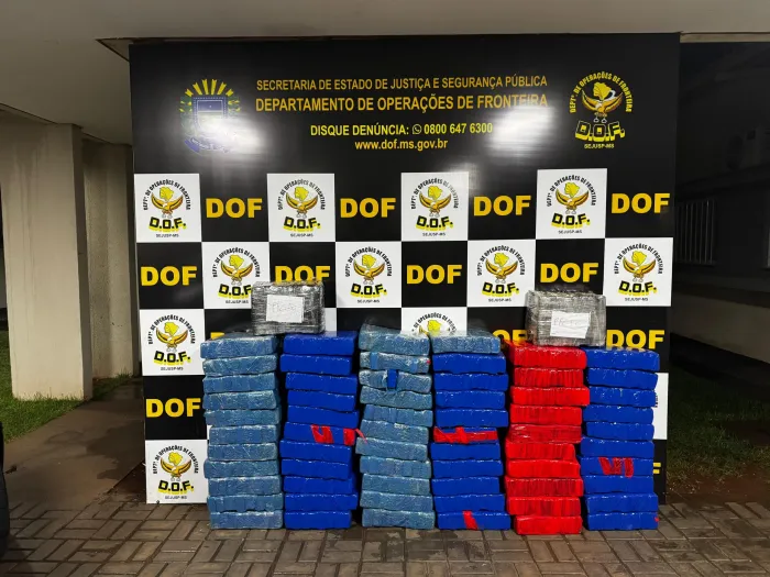 DOF prende homem com mais de meia tonelada de maconha em Maracaju